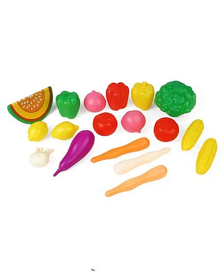 Circle E Vegetables Set Multi Color - 18 Pieces (Assorted)
