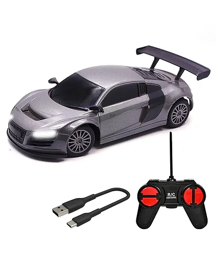 Wembley Toys Rechargeable Remote Control Car 1:24 Scale Grey