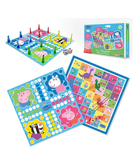 Wembley Toys Magnetic Ludo Board Game With Peppa Pig Print