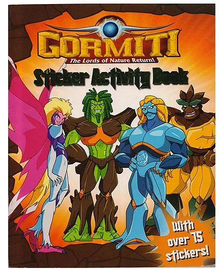 Gormiti The Lords of Nature Return Sticker Activity Book - 75 Stickers