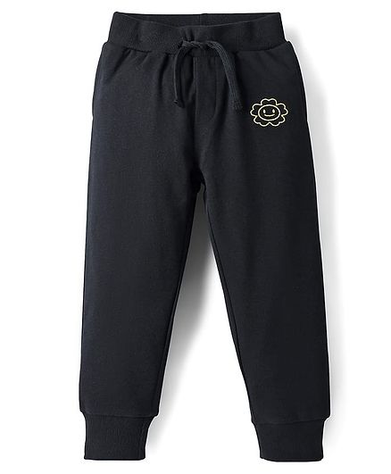 Buy Mark & Mia Knit Full Length Fleece Lounge Pant with Sun Flower Embroidery - Black for Boys (2-3 Years) Online in India, Shop at FirstCry.com - 20414007