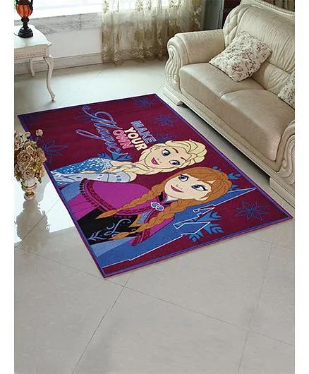 Disney Frozen Printed Carpet - Dark Purple