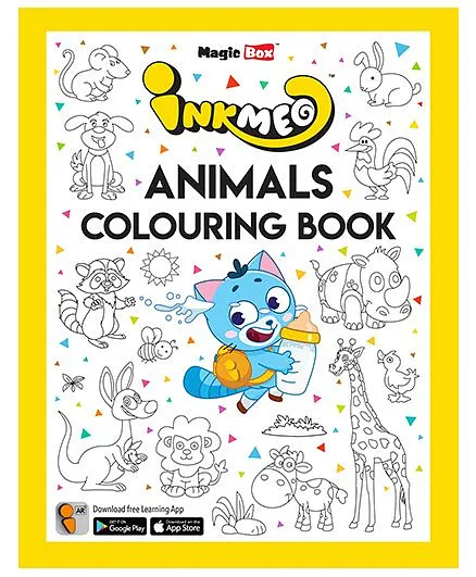 Inkmeo Animals Colouring Book - English