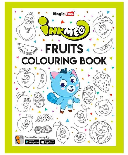 Inkmeo Fruits Colouring Book - English