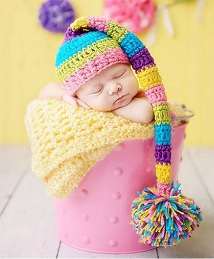 Babymoon Long Tail Designer Cap - Multicolour