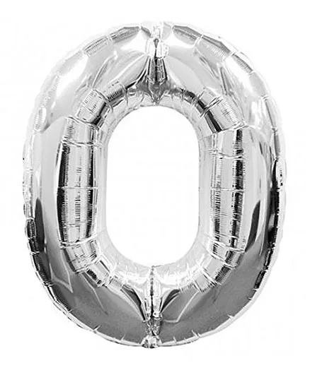Shopperskart Helium Foil Balloon O Shape - Silver