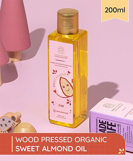 Little Rituals Ultra Premium Organic & Cold Pressed Massage Oil Sweet Almond - 200 ml