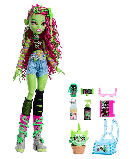 Monster High Venus McFlytrap Fashion Doll with Pet Chewlian and