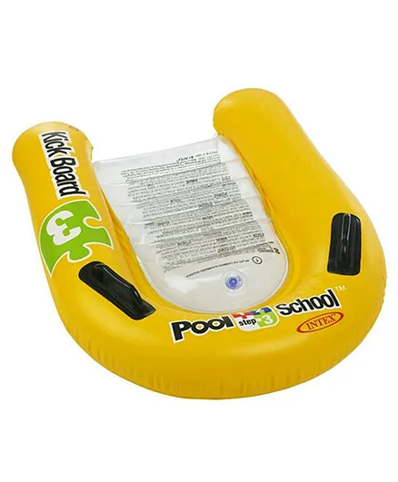 Intex Pool School Inflatable Swimming Kickboard Float - Yellow  