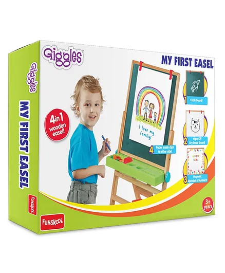Giggles 4 in 1 My First Easel - Brown