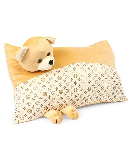 Funzoo bear Soft Toy Pillow - Light Brown