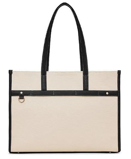 lycheebags Women PU Canvas Tote Bag For Handbags Ladies Shoulder