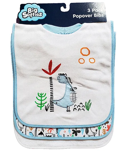 Big Softies Popover Baby Bibs Printed Applique Embroidery Soft