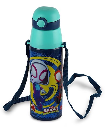 Cello Web Warrior 3 D Print Stainless Steel Insulated Water Bottle Teal...
