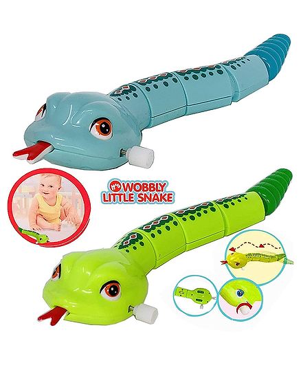 Sanjary Cute Little Snake Wind-Up Toys with Winding Chain and Moving Wheels for Toddlers color design may vary