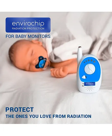 Envirochip Clinically Tested Radiation Protection Chip for Baby Monitor Pack of 2 - Blue