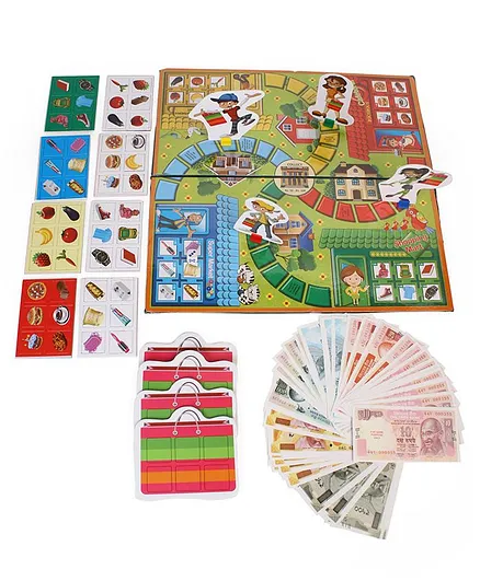 Ratnas Shopping Day Board Game - Multicolour