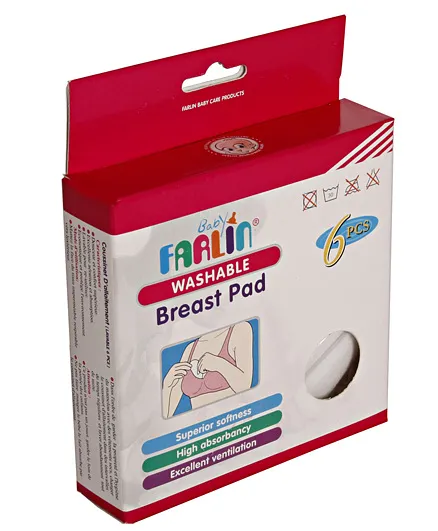Farlin Washable Breast Pad - 6 Pieces
