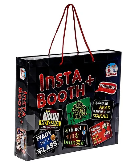 NHR Ankit Toys Birthday Party Insta Booth Props - Multicolour