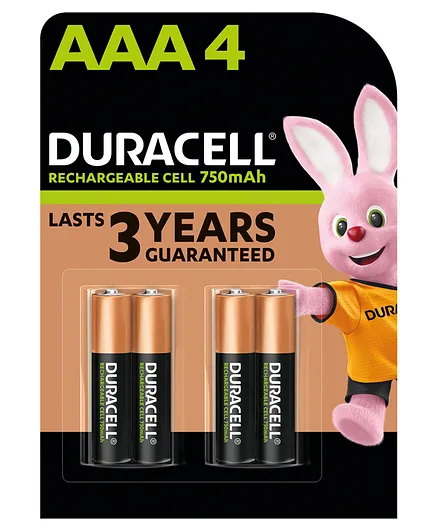 Duracell Plus 750 mAh AAA Rechargeable batteries -  Pack of 4 