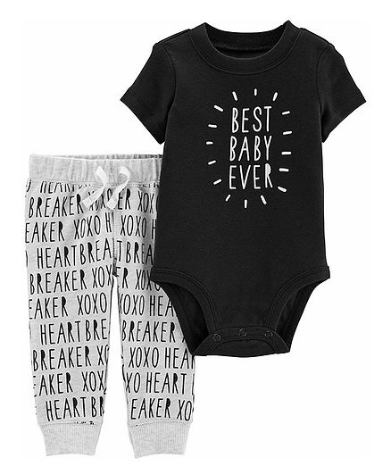 NWT Baby Boy CARTERS Denim Romper Bodysuit Size 6 Months