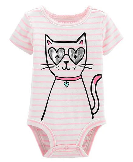 Carter's Cat Collectible Bodysuit - Pink