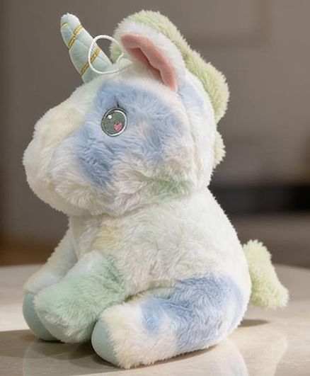 Little Hunk Adorable Unicorn Super Soft Plush Toy Green - 30 cm