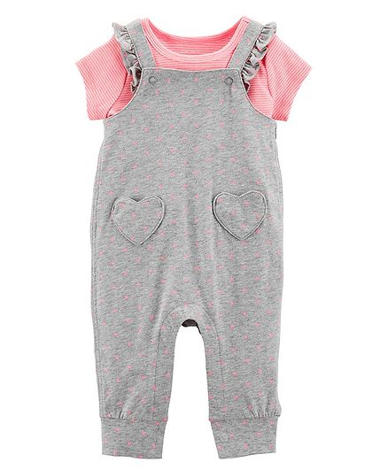NWT Carter/'s Baby Toddler Girls/' Heart Whale Back Snap Cotton Romper 18 Mos CUTE
