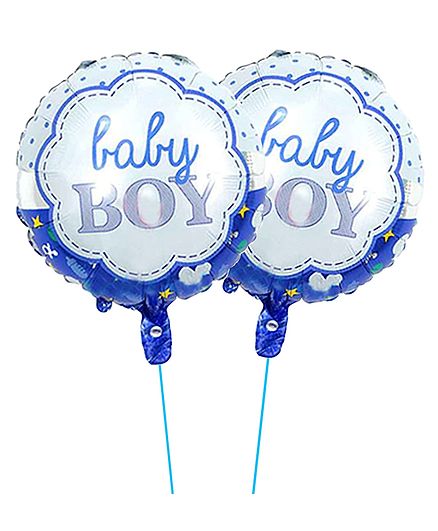 Amfin Baby Shower Balloons Boy Print Blue Online In India Buy At