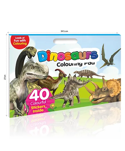  My Big Dinosaur Colouring Pad With Carry Handle And Reference Sticker - English