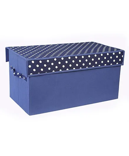 My Gift Booth Toy Sorter Storage Box Polka Print - Blue