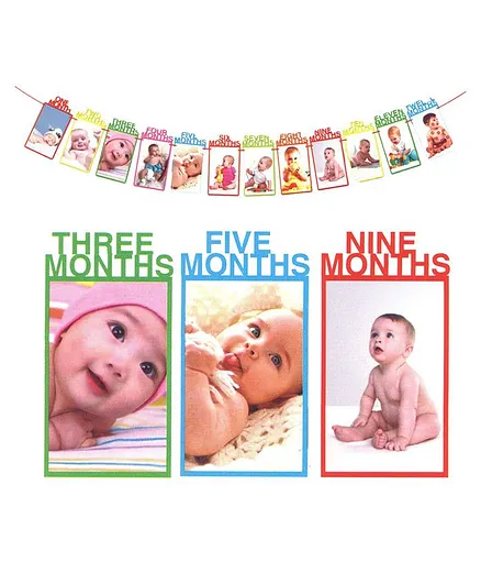Party Propz Baby Photo Banner - Multicolour