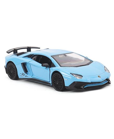 blue toy lamborghini