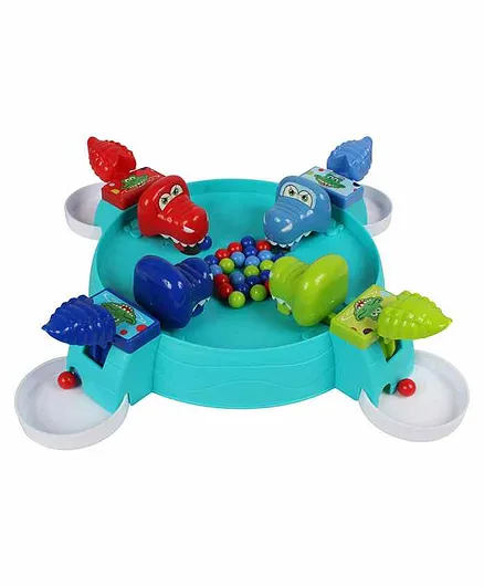 Planet of Toys Funny Crocodile Ball Collecting Game - Multicolour