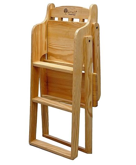 Arcedo Pine Wood Feeding Chair Brown Online In India Buy At Best