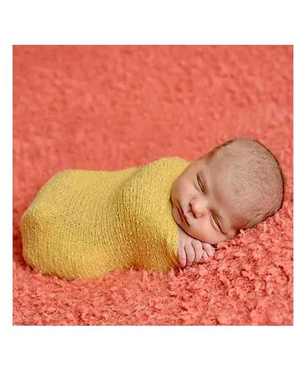 Babymoon Stretchble Swaddle Wrap New Born Bay Photography Prop - Yellow