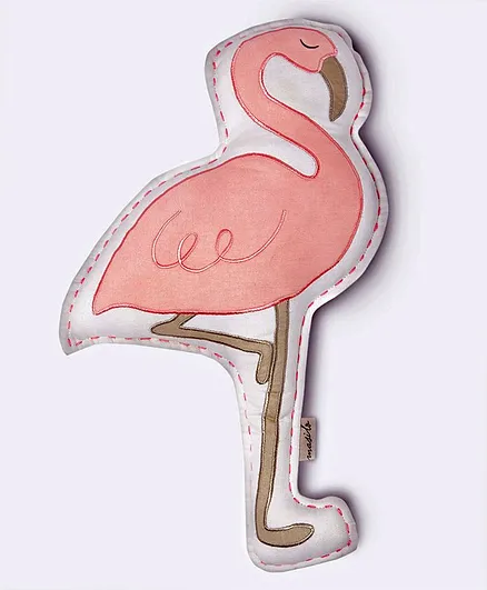 Masilo Organic Flamingo Shaped Cushion - Pink