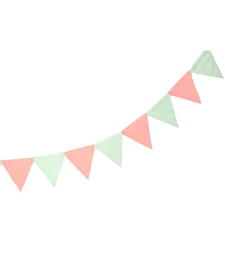 Masilo Triangle Bunting - Pink Green