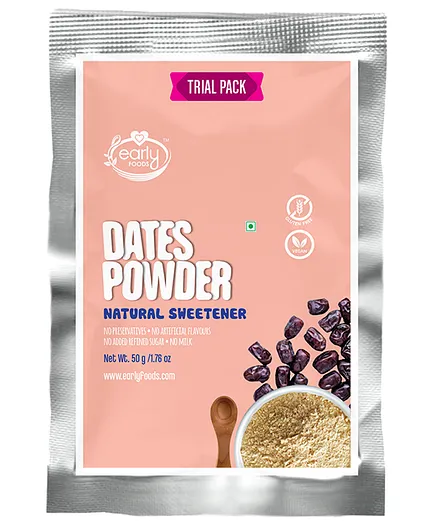 Early Foods Dry Dates Powder trial Pack Natural Sweetener - 50 gm