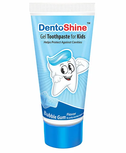 DentoShine Bubble Gum Flavoured Gel Toothpaste - 80 gm