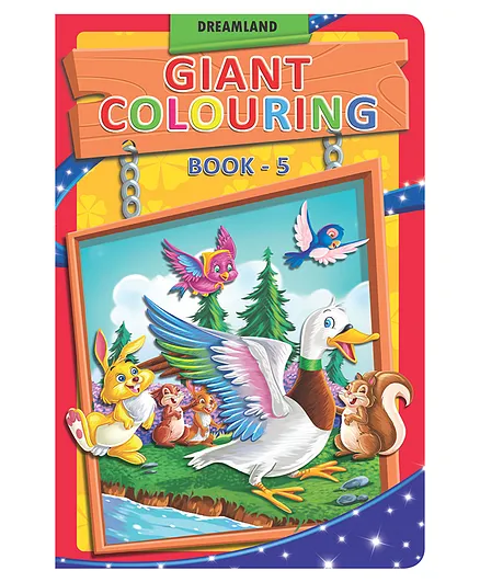 Dreamland Giant Colouring Book 5 for Kids , A3 Big Size Copy Colour Book with 24 Pages ,Drawing, Colouring for Preschool Earlylearners