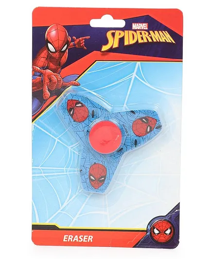 Marvel Spider-Man Fidget Spinner Eraser - Blue & Red