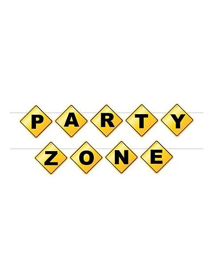 Party Propz Construction Theme Party Zone Banner Yellow Online In