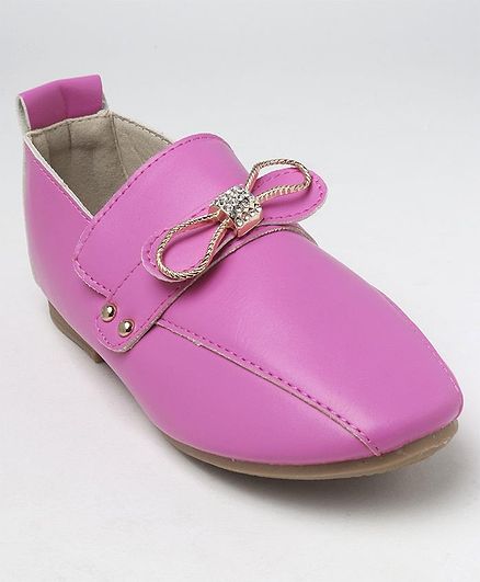 pink bow loafers