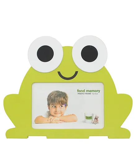 A Vintage Affair Frog Shaped Photo Frame - Green