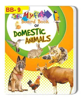 Domestic Animals Themed Board Book - English