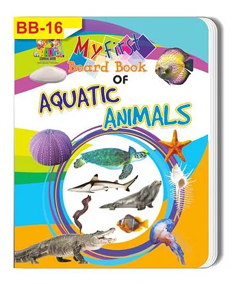 Aquatic Animals Themed Board Book - English