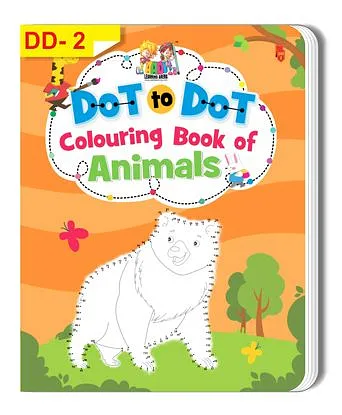 Dot To Dot Animal Colouring Book - English
