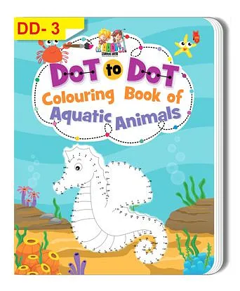 Dot To Dot Aquatic Animal Colouring Book - English