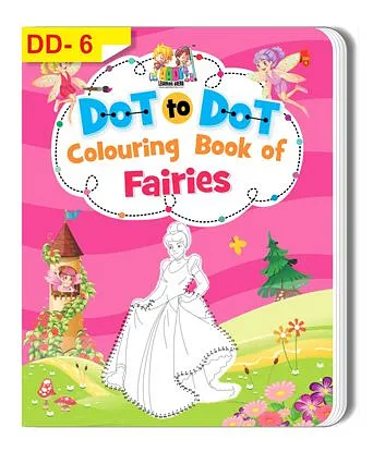 Dot To Dot Colouring Book of Fairies - English